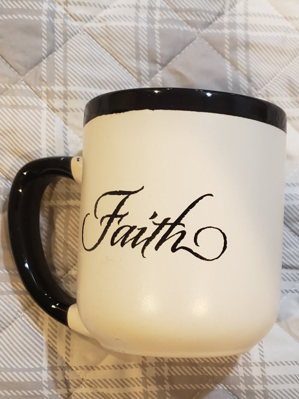 20oz Abbey Press coffee mug Faith and description